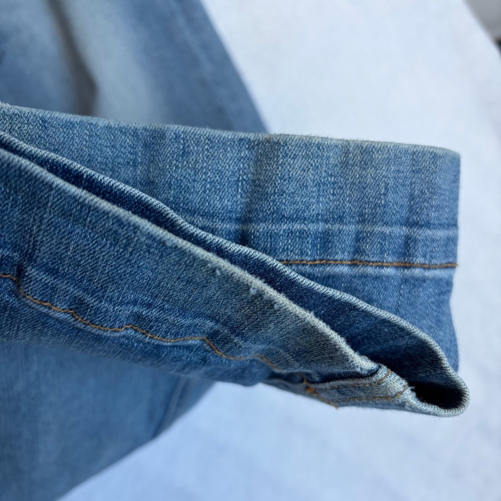 Rag and Bone Jeans Justine Sz 28 Wide Leg Blue Denim Stretch Preppy READ - Picture 6 of 15